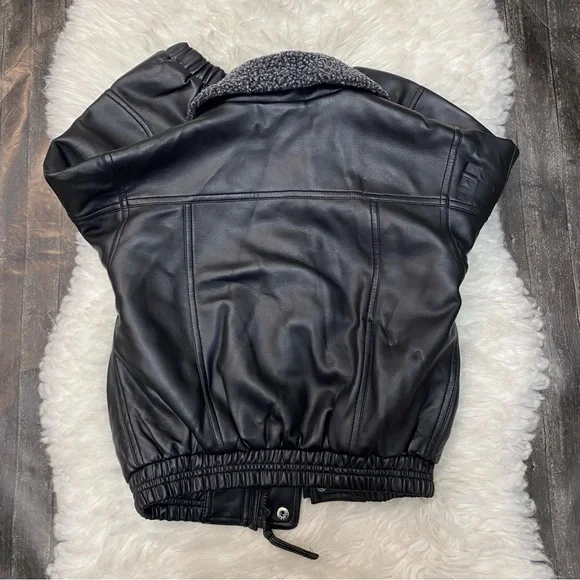 BIG CHILL KIDS FAUX LEATHER MOTORCYCLE JACKET Y2K STREETWEAR MOTO FALL WINTER - Picture 7 of 7
